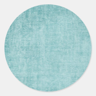 Aqua Chenille Classic Round Sticker