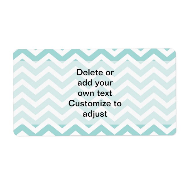 Aqua  chevron pattern (Front)