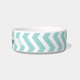 Aqua chevron pattern bowl