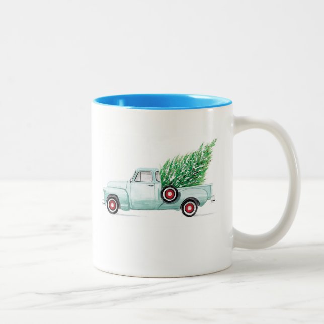 Aqua Chevy Mug (Right)