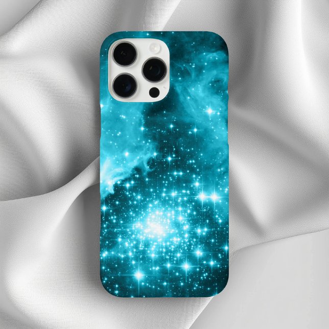 Aqua Coloured Stars Case-Mate iPhone Case (Aqua Colored Stars Case-Mate iPhone Case)