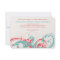 Aqua Coral Floral Destination Wedding Invitation