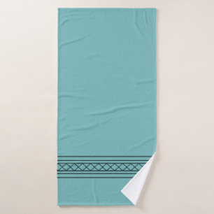 Aqua Country Chic Bath Decor Towel