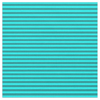 Aqua & Dark Cyan Coloured Lines Pattern Fabric