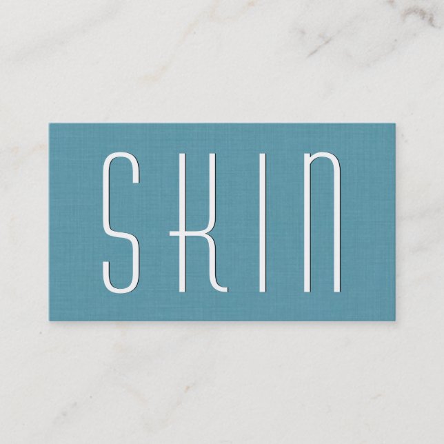 Aqua DERMATOLOGIST Simple Style V63D Business Card (Front)