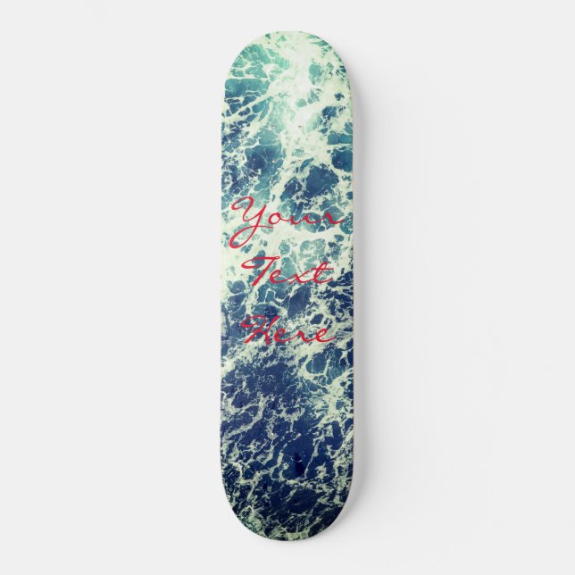 Aqua Design Personalised Custom Skateboard Deck (Front)