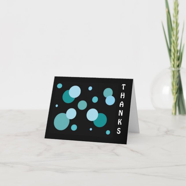 Aqua Dots Thank You Card (Front)