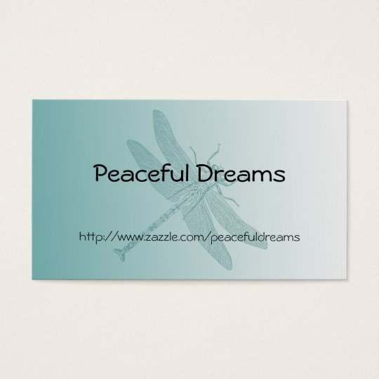 Aqua Dragonfly Business Card