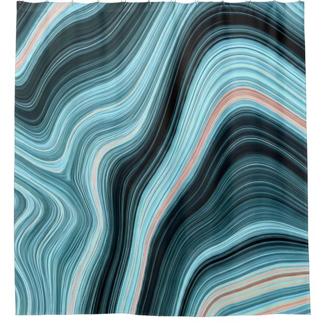 Aqua Drift Shower Curtain (Front)