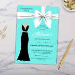 Aqua Elegant Fashion Tiffany Birthday Invitation<br><div class="desc">This aqua blue Tiffany theme birthday party invitation is perfect for the woman, girl or teen who has everything. Use the products in this collection for birthday party, promotional event, sweet sixteen, anniversary, bridal shower, breakfast at an elegant restaurant or any milestone party with a luxury aesthetic. Teal blue, white...</div>