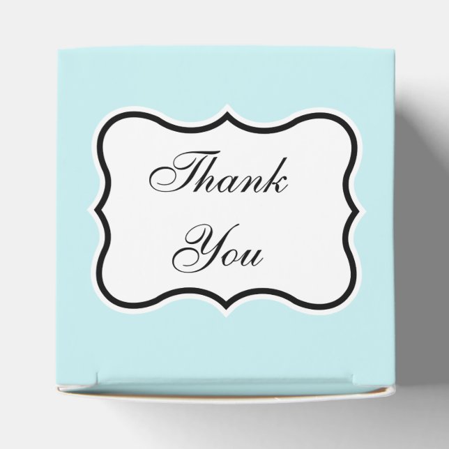 Aqua Favour Box (Top)