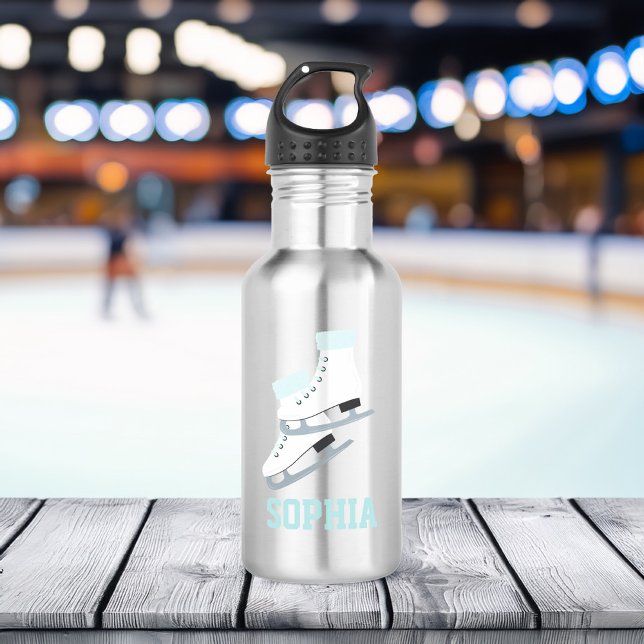 Aqua Figure Skates Personalised Girls 532 Ml Water Bottle (Creator Uploaded)