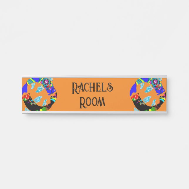 Aqua Fish Eastern Design Door sign (Front)