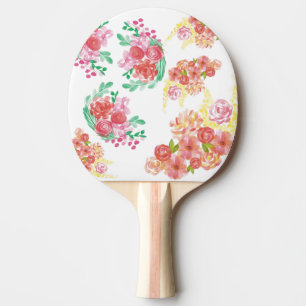 Aqua fleur ping pong paddle