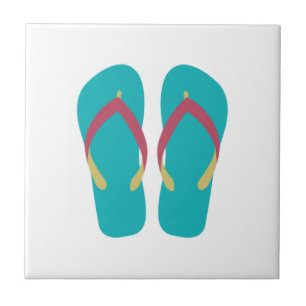 Aqua Flip Flops Tile