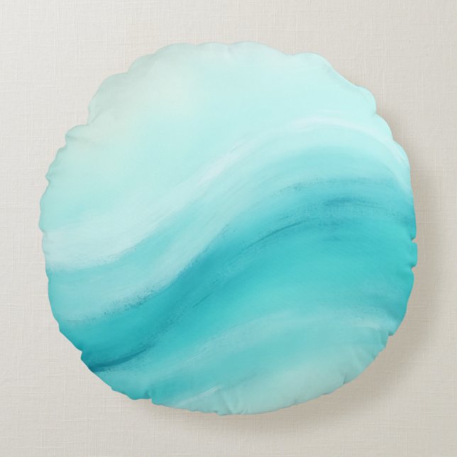 Aqua Flow Round Cushion (Front)