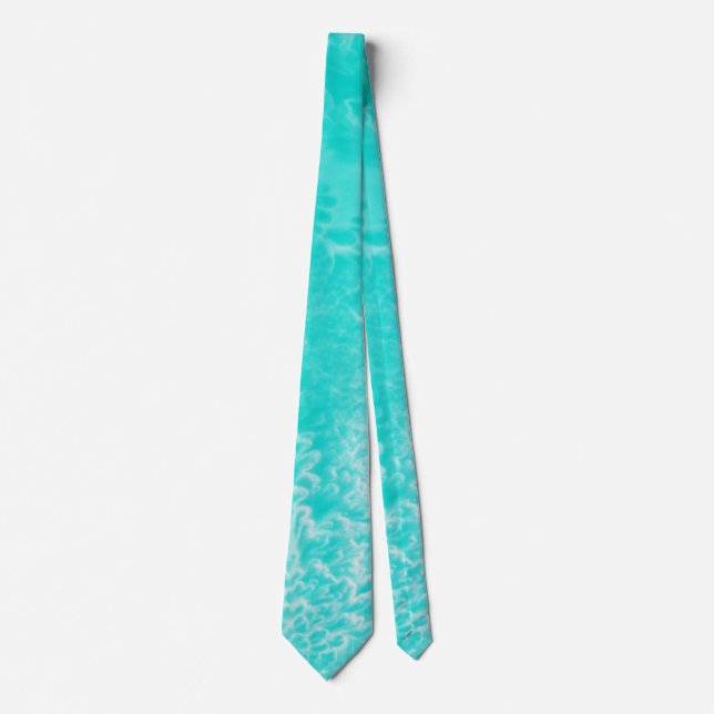 'Aqua Foam' Abstract Tie (Front)