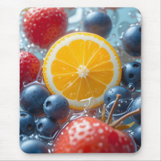 Aqua Fruit Medley Mouse Mat