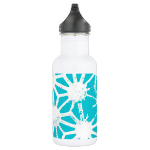 Aqua geometric pattern 532 ml water bottle