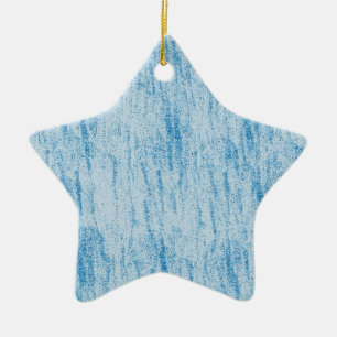 Aqua Glitter Abstract Ceramic Tree Decoration