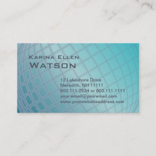 Aqua Globe International Woman Elegant Executive Business Card