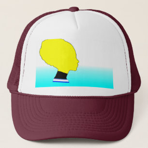 Aqua Glow Profile – Pop Art Trucker Cap