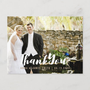 Aqua Gold Glitter Pineapple Thank You Card