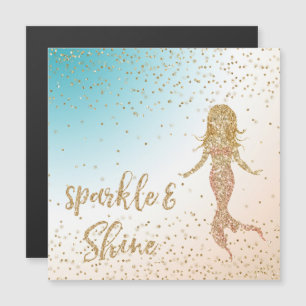 Aqua Gold Mermaid Sparkle Glitter Confetti      