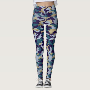 Aqua Gold Women's Camouflage Leggings