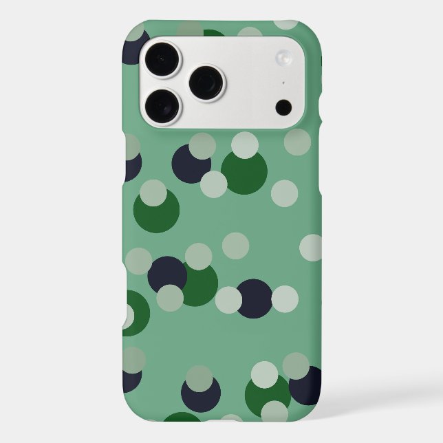 aqua, green and ebony dots (Back)