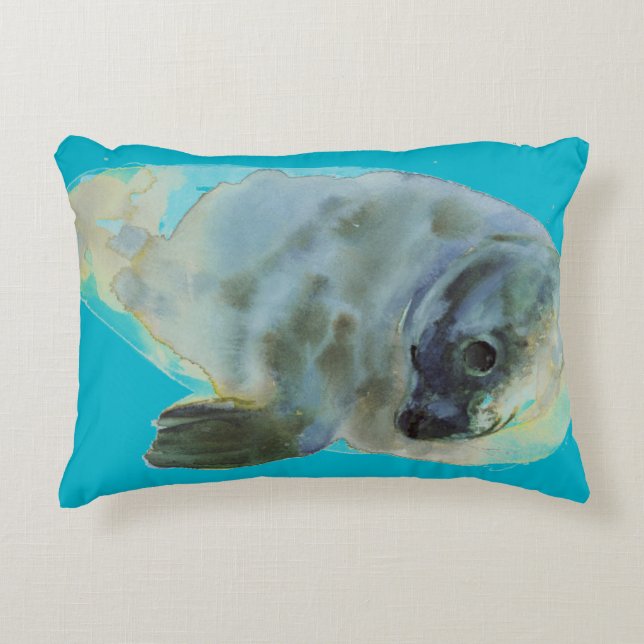 Aqua Green Decorative Cushion (Front)