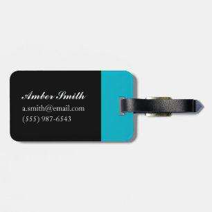 Aqua Green Luggage Tag