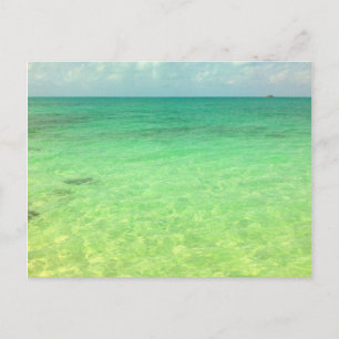 Aqua Green Ocean Turks and Caicos Photo Postcard