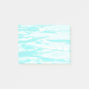 Aqua Green Pool Water Abstract Background Post-it Notes
