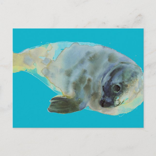 Aqua Green Postcard (Front)