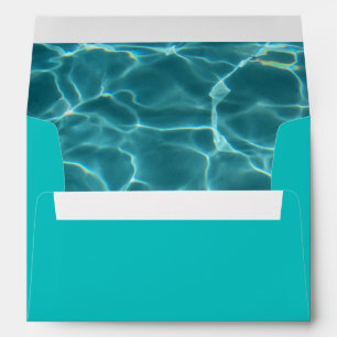 Aqua Green Swimming Pool Photo Envelopes