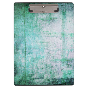 Aqua Grunge Boho Pattern Clipboard