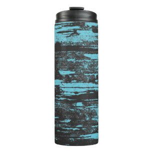 Aqua Grunge Cool Thermal Tumbler