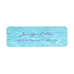 Aqua Handwritten Script Modern Water Template