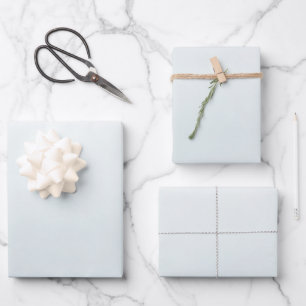 Aqua Haze Watercolor Wrapping Paper Sheet