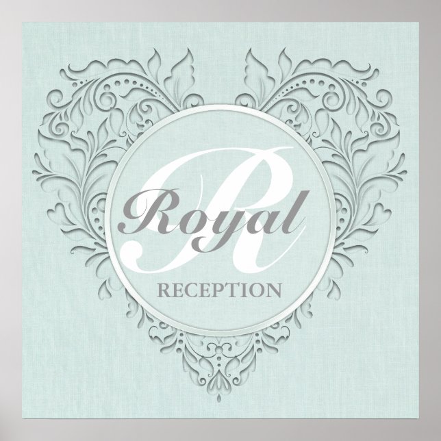 Aqua HeartyChic Poster (Front)