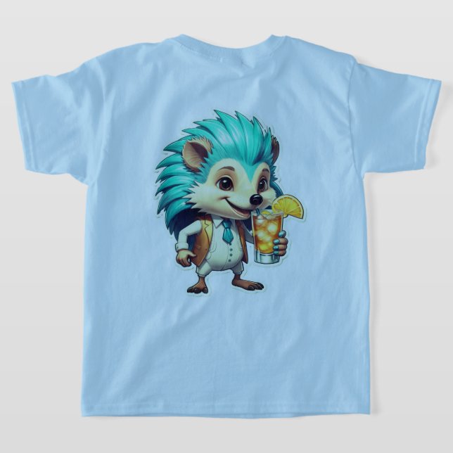 Aqua Hedgehog T-Shirt (Laydown Back)