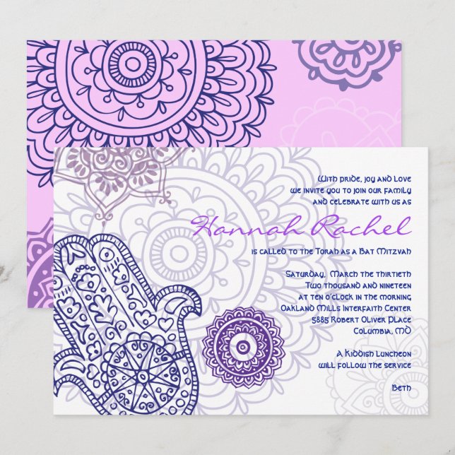 Aqua HEMSA8 Invitation (Front/Back)