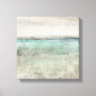 Aqua Horizon Canvas Print