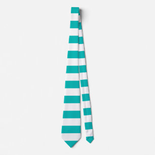 Aqua Horizontal Stripes Tie