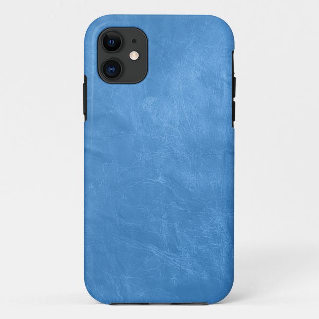 Aqua Leather Case-Mate iPhone Case (Back)