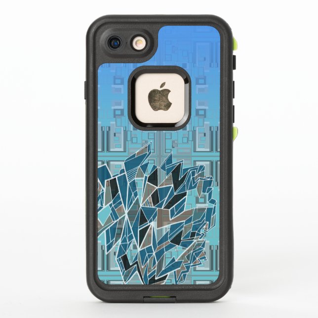 Aqua LifeProof iPhone Case (Back)