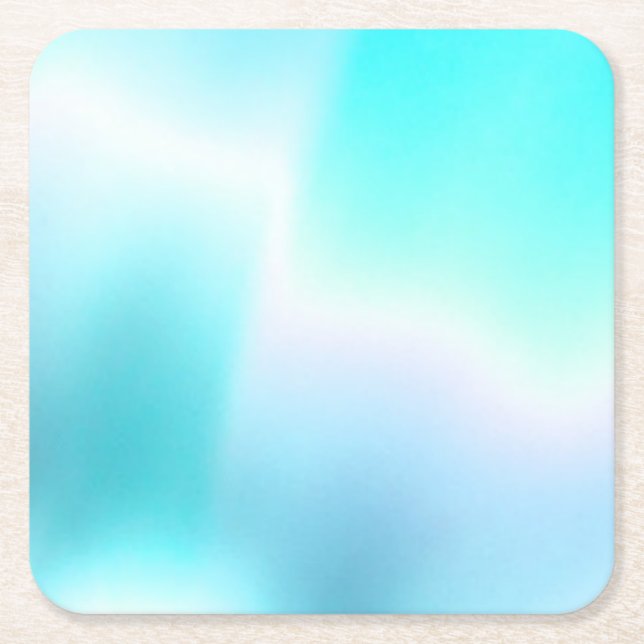 Aqua Lights Paper Coaster (Front)