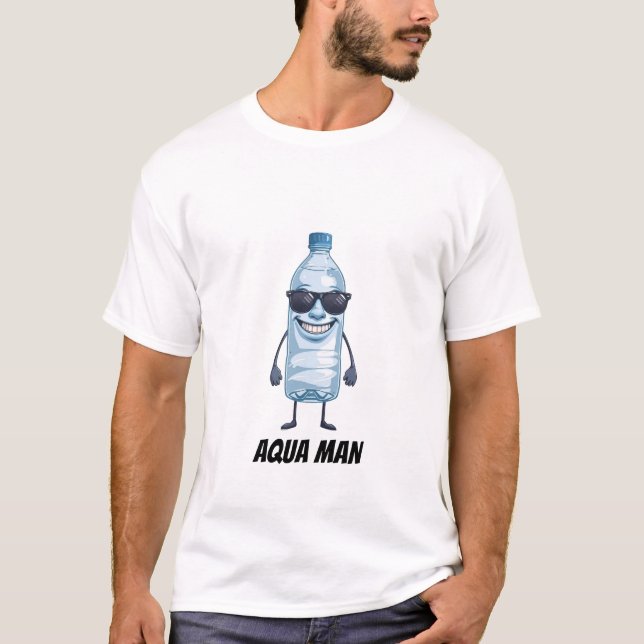 Aqua Man Funny Brainrot Water t shirt (Front)