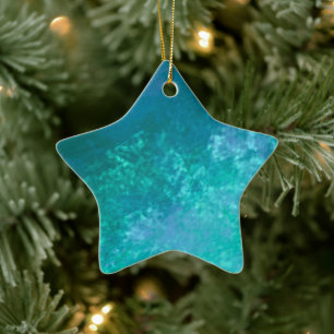 Aqua Marine Blue green Ceramic Decoration